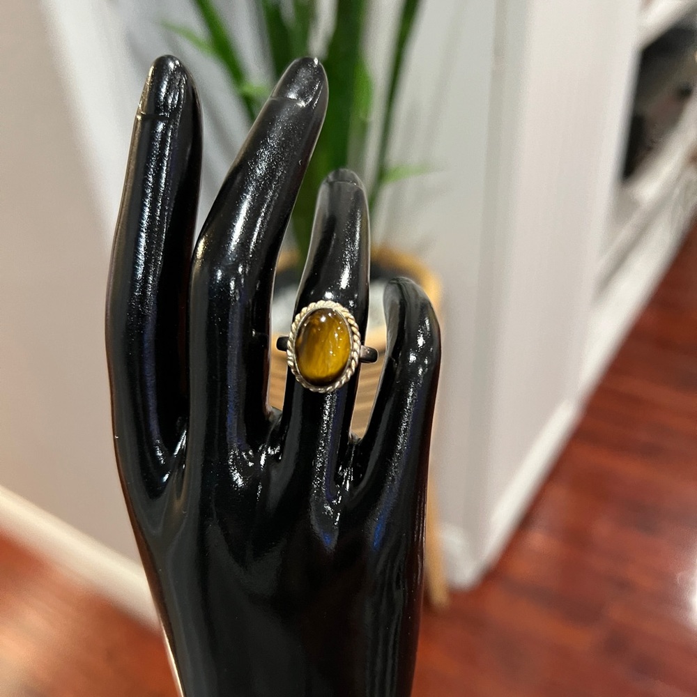 Handcrafted Sterling Silver Tiger Eye Ring